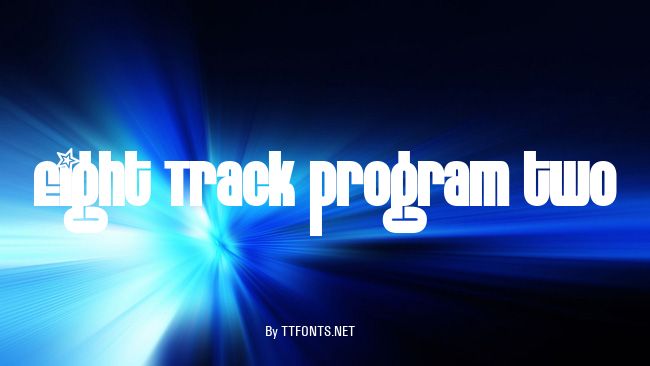 Eight Track program two example